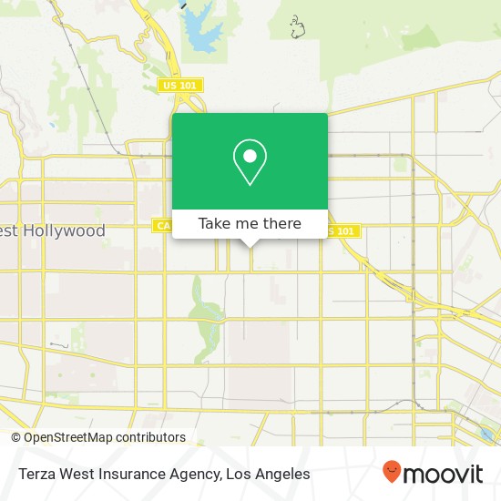 Terza West Insurance Agency map