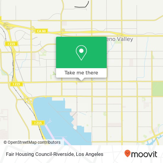 Mapa de Fair Housing Council-Riverside