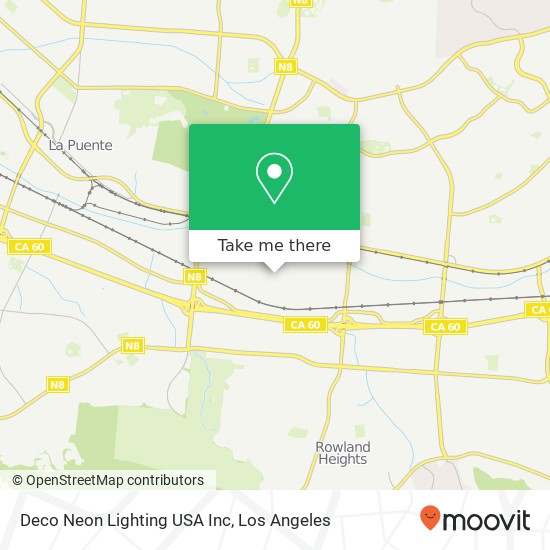 Mapa de Deco Neon Lighting USA Inc