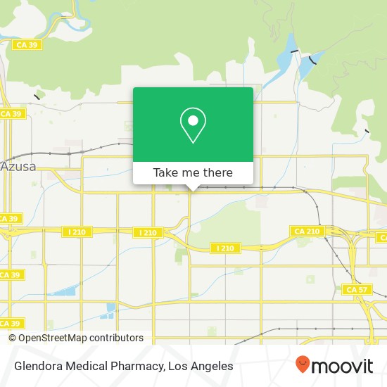 Mapa de Glendora Medical Pharmacy