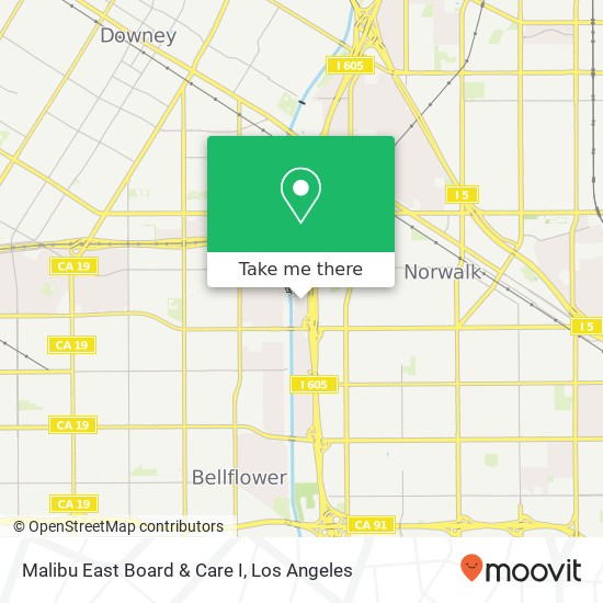 Malibu East Board & Care I map