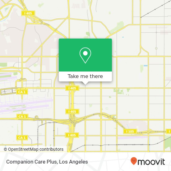 Companion Care Plus map