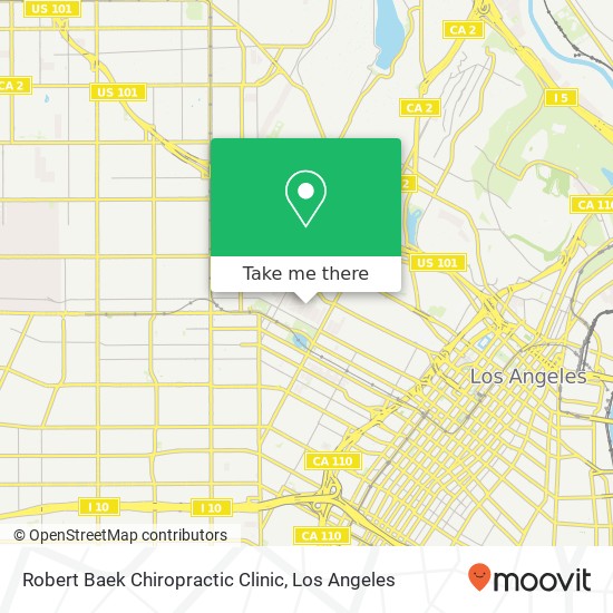Mapa de Robert Baek Chiropractic Clinic