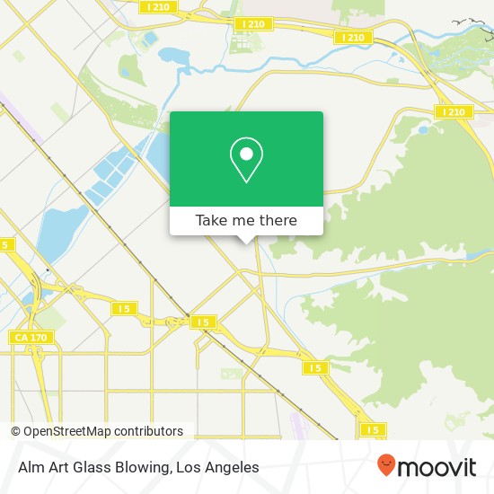 Alm Art Glass Blowing map