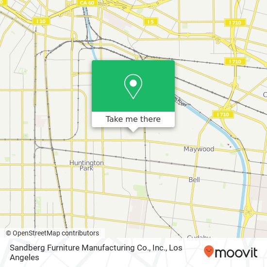 Sandberg Furniture Manufacturing Co., Inc. map