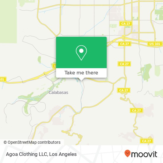 Mapa de Agoa Clothing LLC