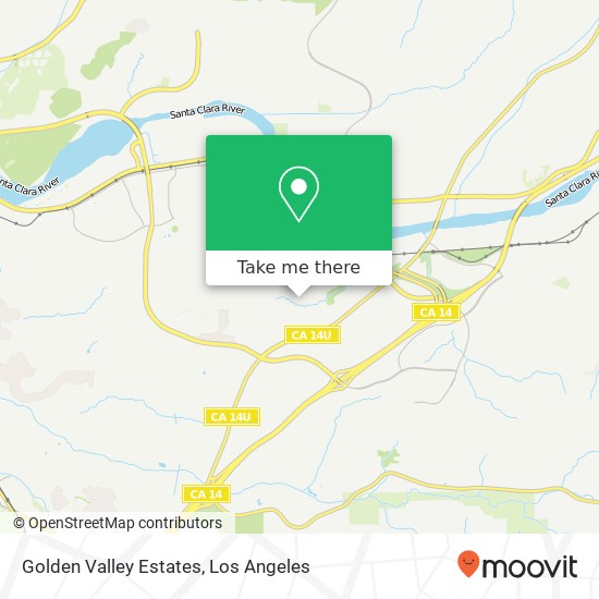 Mapa de Golden Valley Estates
