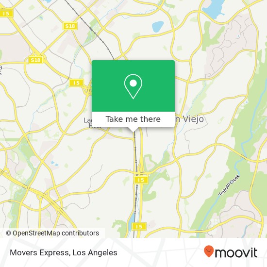 Movers Express map