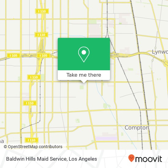 Baldwin Hills Maid Service map