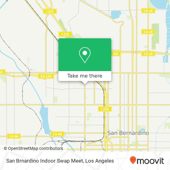 San Brnardino Indoor Swap Meet map