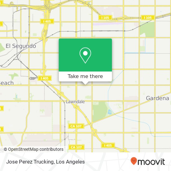 Jose Perez Trucking map