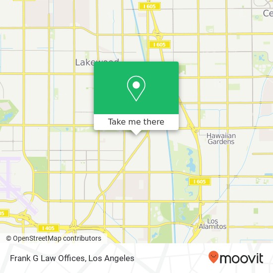 Frank G Law Offices map