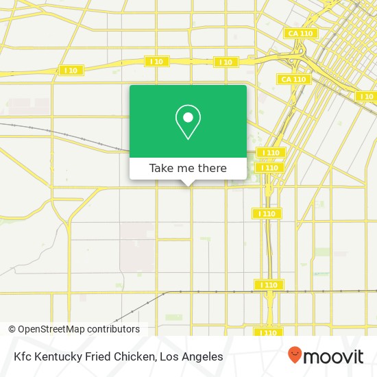 Mapa de Kfc Kentucky Fried Chicken