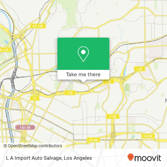 L A Import Auto Salvage map