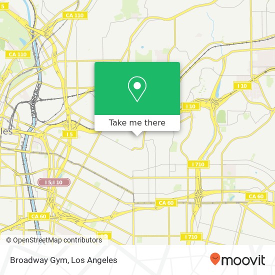 Broadway Gym map