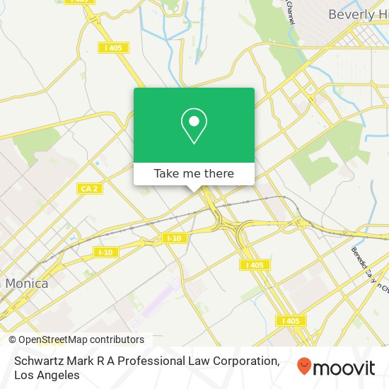 Schwartz Mark R A Professional Law Corporation map