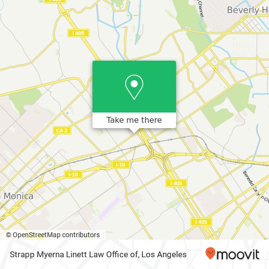 Mapa de Strapp Myerna Linett Law Office of