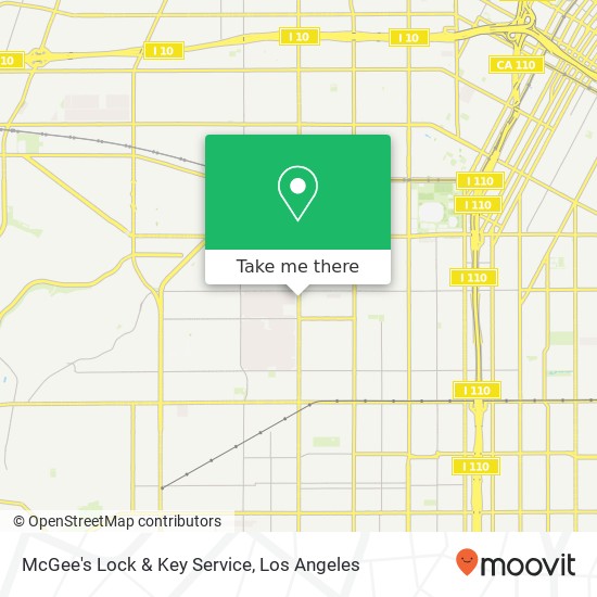 Mapa de McGee's Lock & Key Service