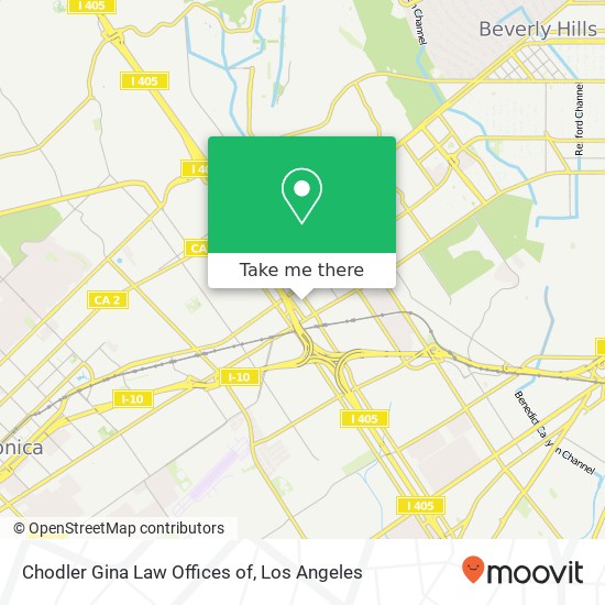 Chodler Gina Law Offices of map