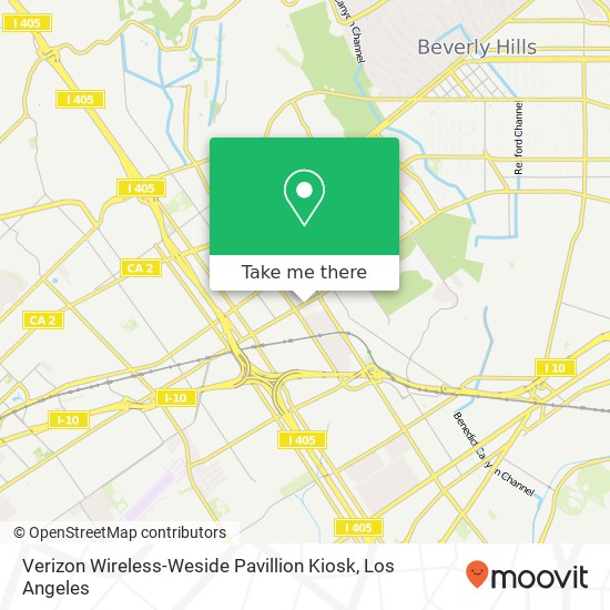 Verizon Wireless-Weside Pavillion Kiosk map