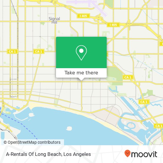 A-Rentals Of Long Beach map