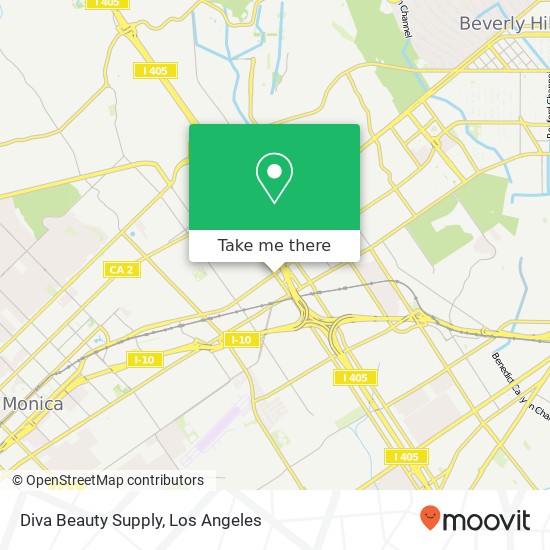 Mapa de Diva Beauty Supply