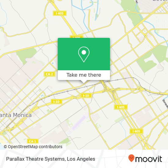 Mapa de Parallax Theatre Systems