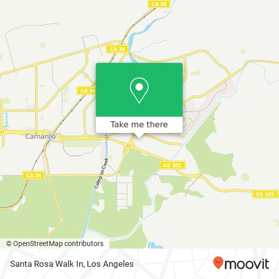 Santa Rosa Walk In map