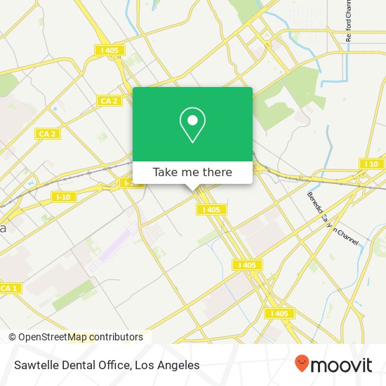 Mapa de Sawtelle Dental Office