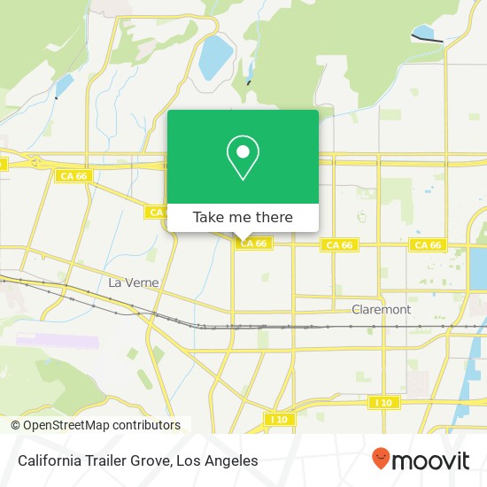 Mapa de California Trailer Grove