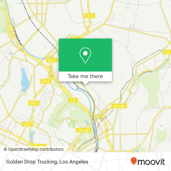 Golden Drop Trucking map