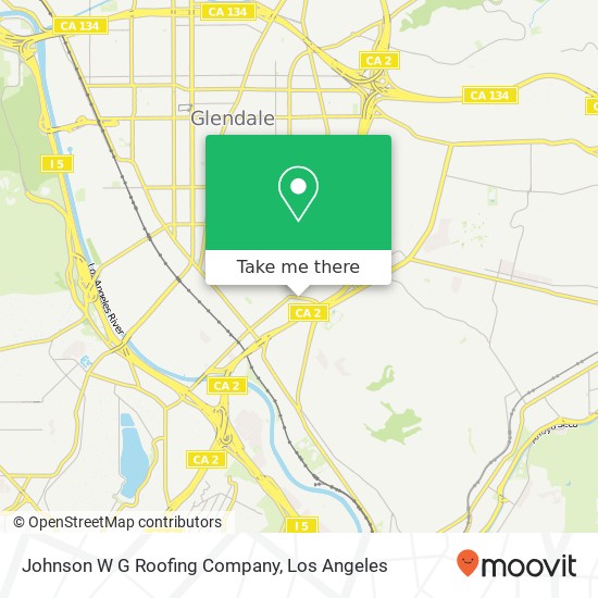 Johnson W G Roofing Company map
