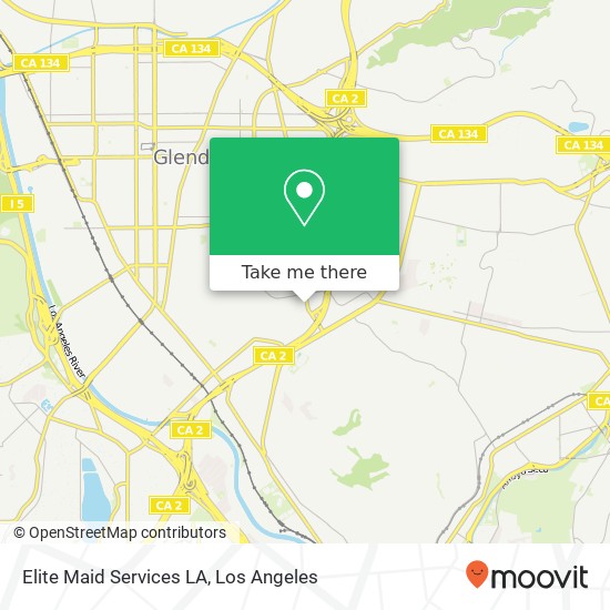 Mapa de Elite Maid Services LA