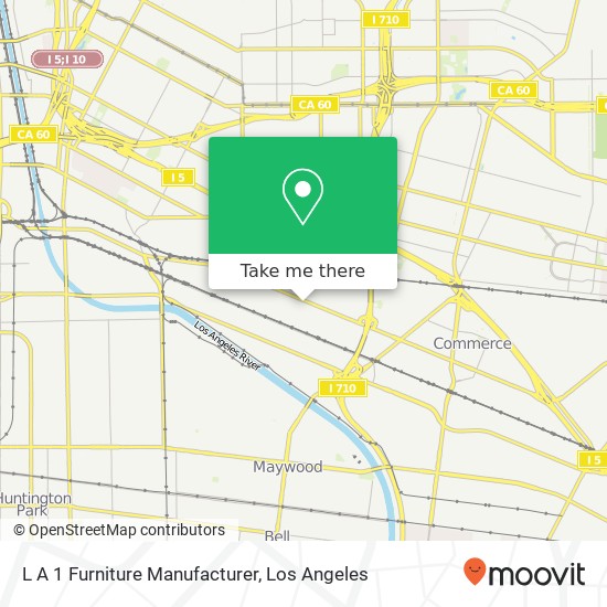 Mapa de L A 1 Furniture Manufacturer