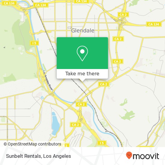 Sunbelt Rentals map