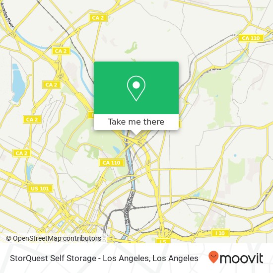 Mapa de StorQuest Self Storage - Los Angeles
