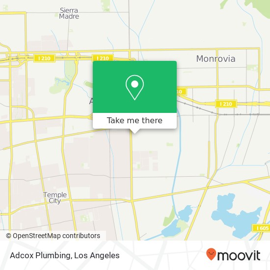 Adcox Plumbing map