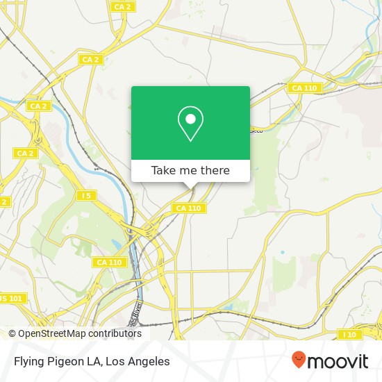 Mapa de Flying Pigeon LA