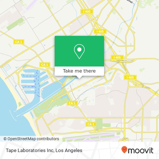 Mapa de Tape Laboratories Inc