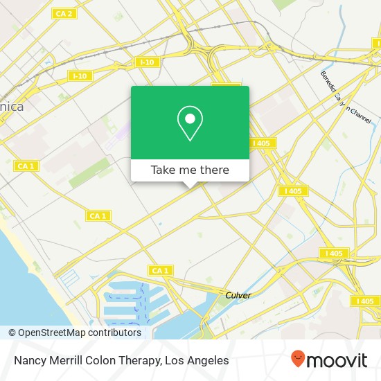 Nancy Merrill Colon Therapy map