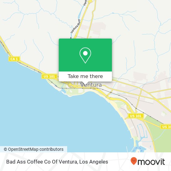 Bad Ass Coffee Co Of Ventura map