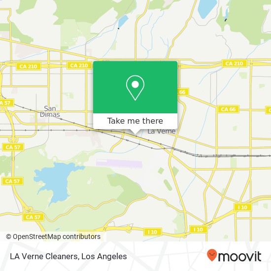 LA Verne Cleaners map