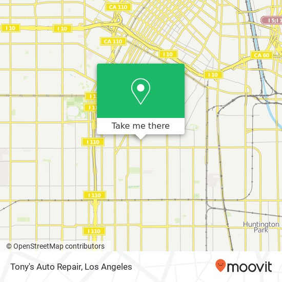 Tony's Auto Repair map