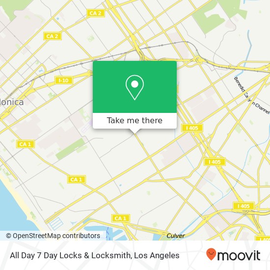 Mapa de All Day 7 Day Locks & Locksmith