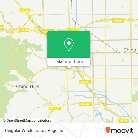 Cingular Wireless map