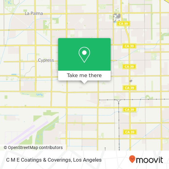 C M E Coatings & Coverings map