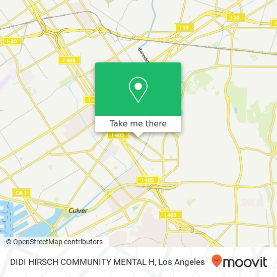 Mapa de DIDI HIRSCH COMMUNITY MENTAL H