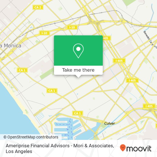 Ameriprise Financial Advisors - Mori & Associates map