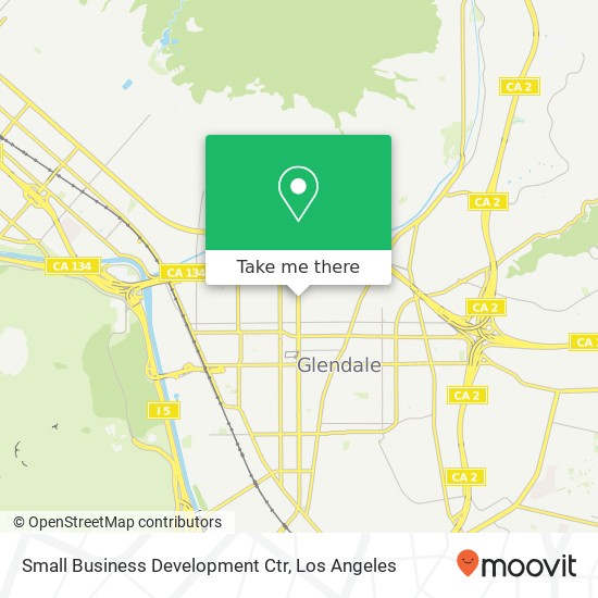 Small Business Development Ctr map