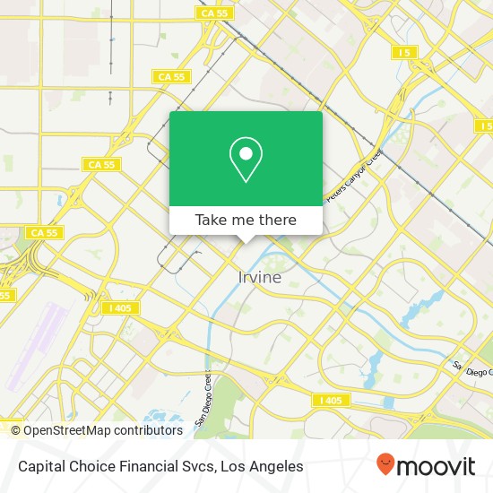 Capital Choice Financial Svcs map
